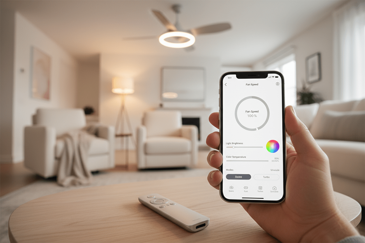 Smart RGB Ceiling Fan Light Smart RGB Ceiling Fan Light - VogueLine