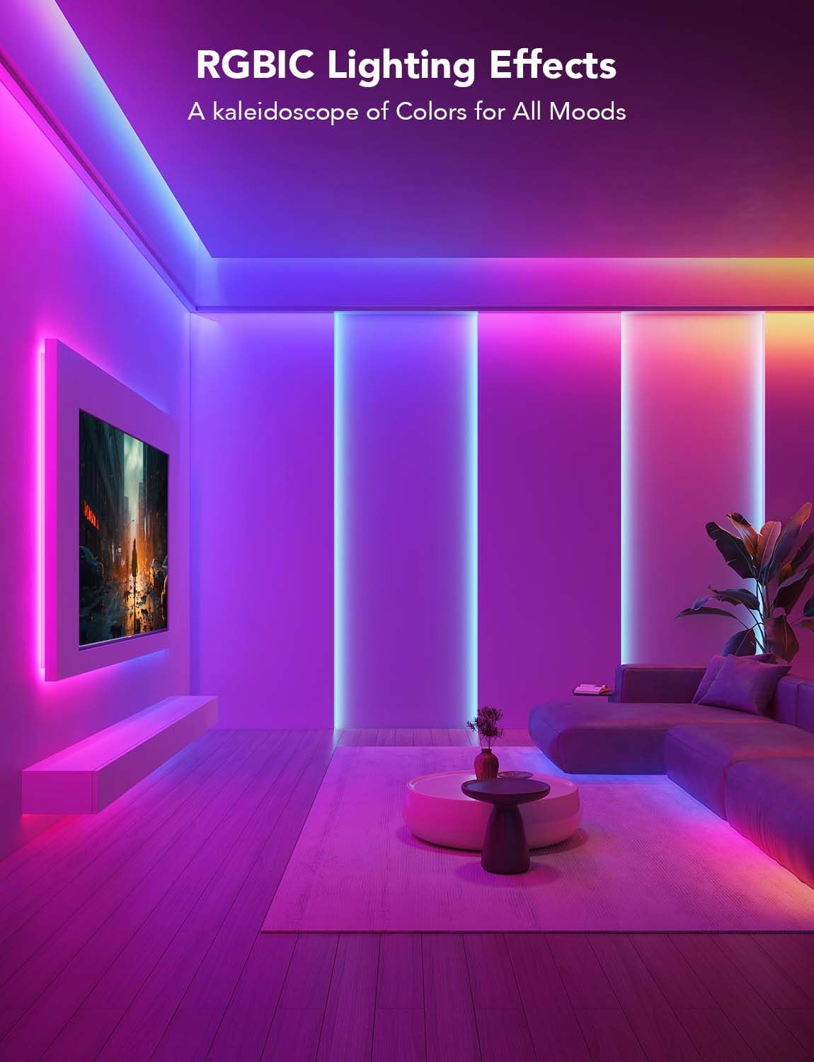 VividFlow Smart LED Strip Lights - VogueLine
